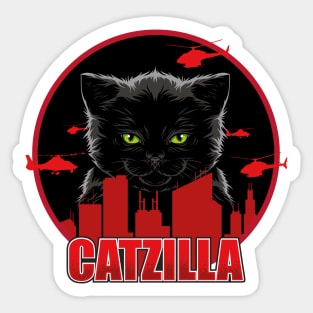 Catzilla – The Furry Destroyer of Cities Sticker